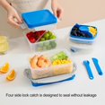 thumbnail image 5 of Food Container 1 Set Good Seal Double Layer Lightweight Students Adults Lunch Bento Box, 5 of 5