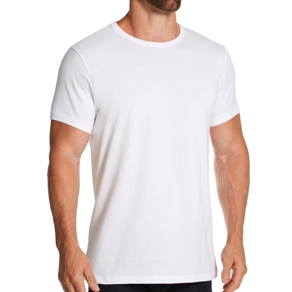Men's Bread and Boxers 111 Organic Cotton Crew Neck T-Shirt (White XL)
