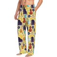 thumbnail image 6 of Logiee Musical Instruments Print Pajama Pants for Men,Men’s Pajama Bottoms,Mens PJ Pants with Pockets & Button Fly-Small, 6 of 6