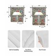 thumbnail image 5 of Grey Christmas Swag Curtains for Living Room/Bedroom Windows, Winter Gnomes Snowflake Cartoon Funny Kitchen Curtains and Valances Set 36 Inch Length, Light Filtering Swags Valance Curtain Panels, 5 of 5