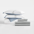 thumbnail image 5 of 8PC Bedding Bundle - Patterned Duvet Cover Set White Comforter and Solid Sheet Set in Urban Vibe, 5 of 12