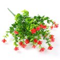thumbnail image 1 of Youkk Fake Flower Plastic Plants Wall Pendent Outdoor Decorations Multipurpose Compact Size Weeding Decal Practical Artificial Flowers Green Red, 1 of 6