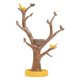 thumbnail image 1 of Organizador de joyas colgante de árbol de resina, llavero, anillo, pendientes, soporte multifuncional Base amarilla, 1 of 9