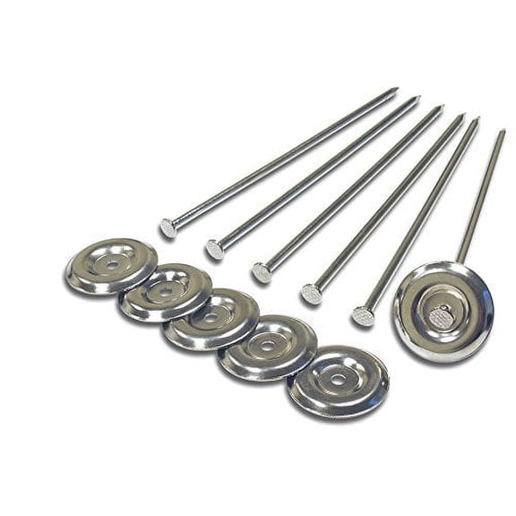 Voyager Tools 6 Piece Out-Door Patio Rug Stakes (Pack of 6) Outdoor Rug Holder