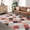 Red and black, variant on 2*6ft/3*5ft/4*6ft/5*7ft/8*10ft/9*12ft/10*13ft Machine Washable Plaid Checkered Design Non-Slip Rubberback Runner Rug Modern Abstract Geometric Print Carpet Traditional Area Rug for Hallway,Kitchen