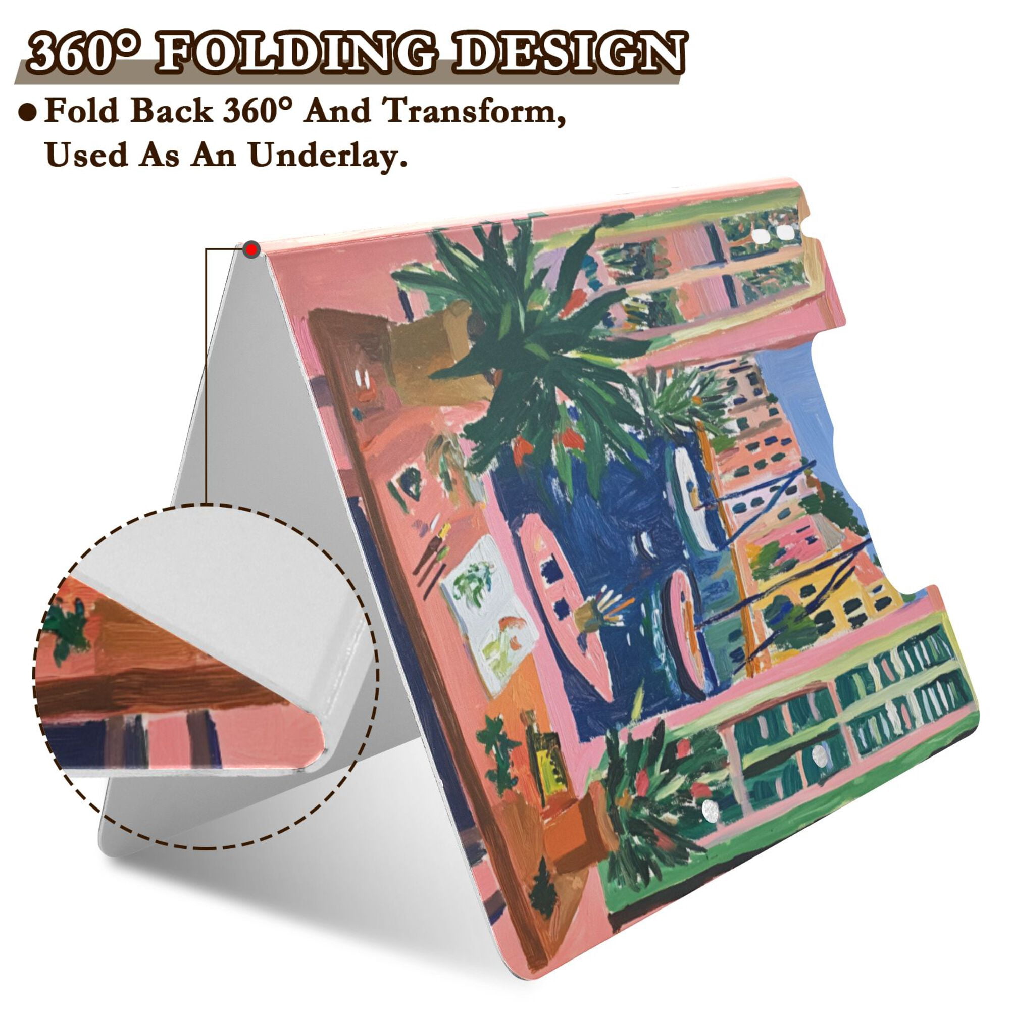FORMRS A4 Clipboard Folder with Pen Holder Horizontal Foldable School Office Binder, Green Window