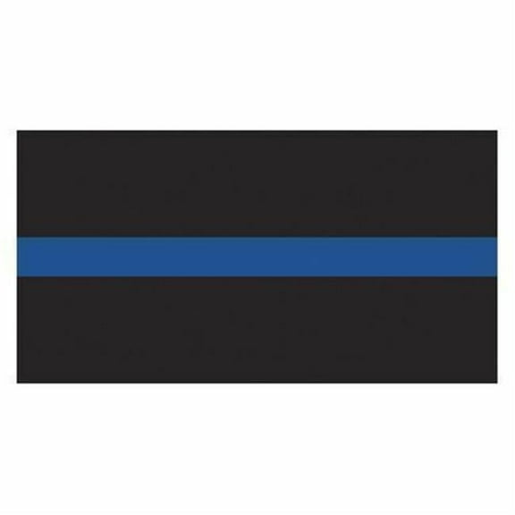 Annin Flagmakers 3914 3 x 5 ft. Thin Blue Line Flag - Sewn