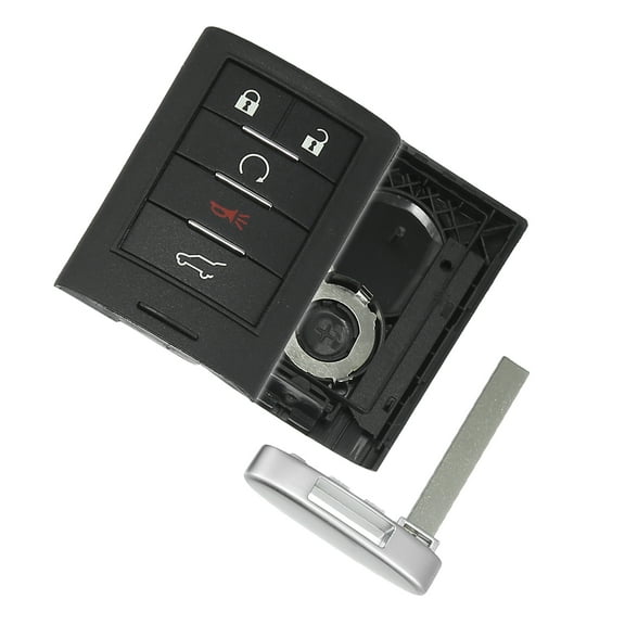 5 Button Keyless Entry Remote Key Shell for Cadillac SRX 10-15 for Cadillac ATS 13-14 NBG009768T with Blade No Chip