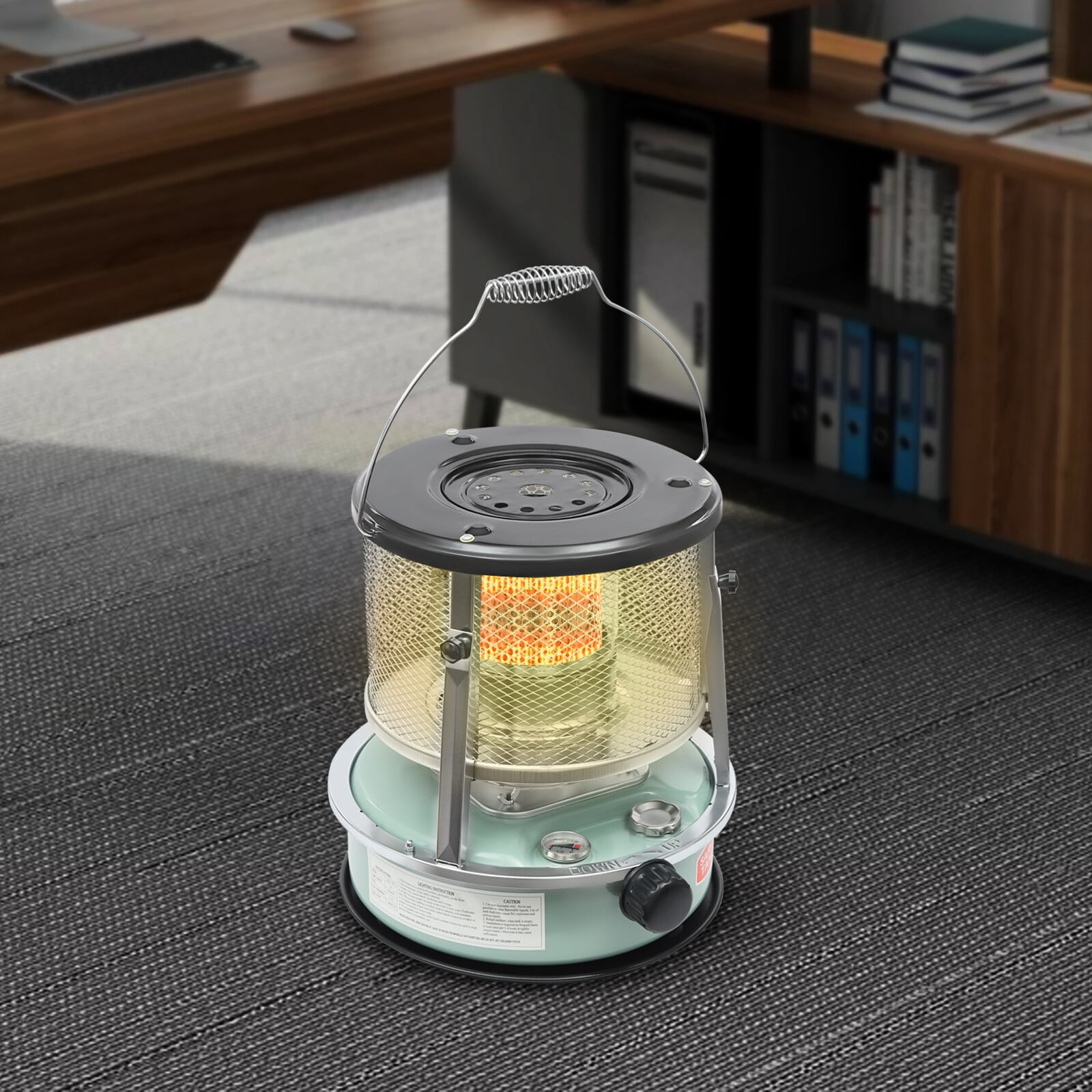 4.6L/1.22 Gallon Outdoor Camping Kerosene Heater Portable Kerosene Stove 9000BTU