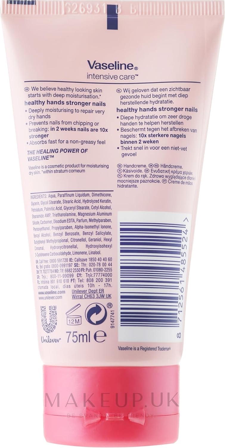 Vaseline Intensive Care Advanced Repair Handcreme 75 Ml – 2er Pack, Parfümfrei Für Sehr Trockene Haut
