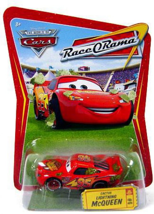 Disney Cars Race-O-Rama Cactus Lightning McQueen Diecast Car - Walmart.com - Walmart.com