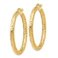 thumbnail image 2 of Boucles d'Oreilles Créoles Rondes en Or Jaune 14k, 2 of 7