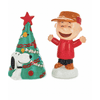 Hallmark Peanuts Charlie Brown Snoopy With Tree Salt and Pepper Shakers New