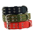 thumbnail image 3 of Miaocao Heavy Duty Adjustable Dog Collar, 2 Inch Wide Military Thick Dog Collars for Large Dogs, Breathable Nylon Pet Collar with Metal Buckle & D Ring, 3 of 6