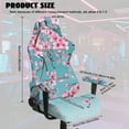 thumbnail image 7 of Xoenoiee Blue Cherry Blossom Print Gaming Chair Covers with Armrest Covers, Elastic Computer Chair Slipcovers Stretchable Washable Gaming Chair Seat Cover, 7 of 7