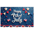 thumbnail image 7 of Patriotic Design Happy 4th of July Banner Decorative Pattern Stars and Stripes Celebration Flag for Independence Day Party Outdoor Event Home Decor, 7 of 7