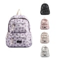 thumbnail image 5 of Bow Print School Backpack Lightweight Casual Daypack with Multi Pockets and Zipper Closure for Students Travel Daily Use, 5 of 5
