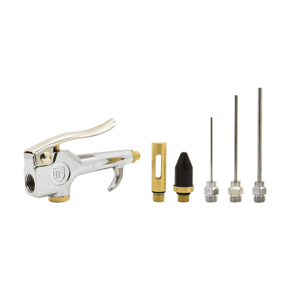 Interstate Pneumatics BZ306 Air Blow Gun Kit Standard Thumb Lever with Tips
