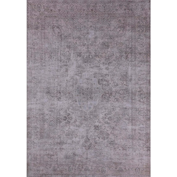 Ahgly Company Machine Washable Indoor Rectangle Industrial Modern Dark Goldray Area Rugs, 7' x 9'