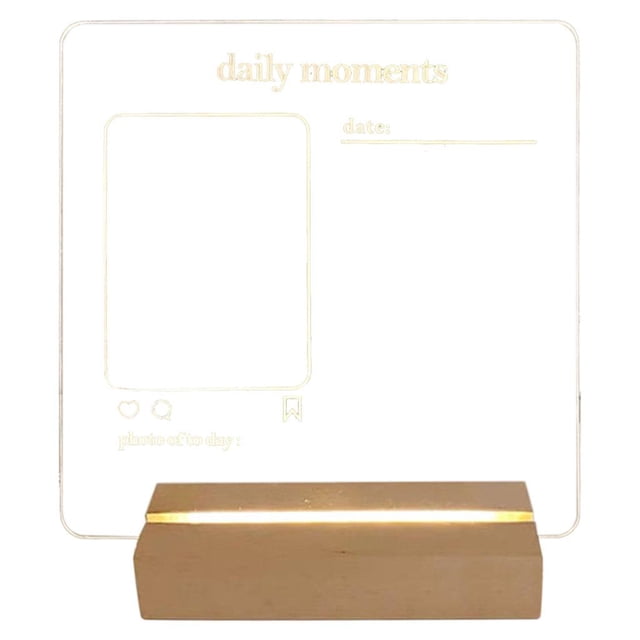 GUOOL Acrylic Message Board Note Board LED Light Writing Board 1