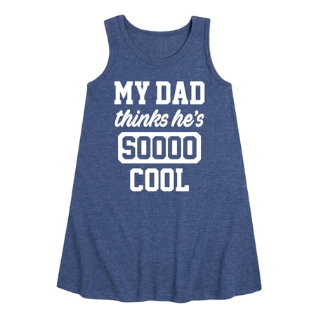 Instant Message - Cool Dad He Thinks Graphic Sleeveless Aline Dress