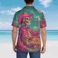 thumbnail image 6 of Goofa Western Desert Skull Cowboy (2) Hawaiian Shirt for Men, Unisex Summer Beach Casual Short Sleeve Button Down Shirts,Aloha Tropical Floral print shirt-, 6 of 9