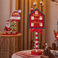 thumbnail image 4 of Letreros de madera, luz nocturna, Feliz Navidad, letra de parada, LED, adorno de Navidad, 4 of 7