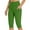 Green, variant on SwiftWear Women's High-Waist Leggings Capri Pants with Pockets - Breathable Stretchy Workout & Casual Wear for All Day Comfort!​​