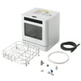 thumbnail image 3 of 110V Portable Countertop Dishwashers, Compact Mini 360° Cleaning Dishwasher Machine with Drying Function 4 Washing Program White, 3 of 7