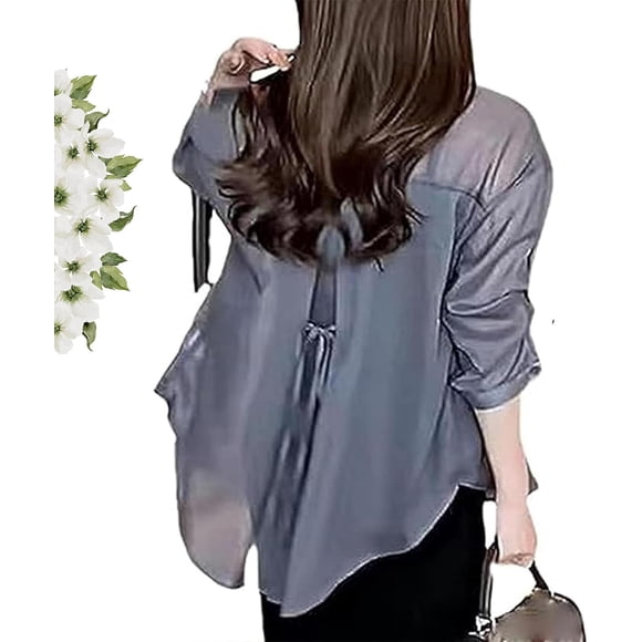 Visulong, Camisa Visulong, Camisa de gasa con protección solar de verano, Camisas de protección solar de manga larga, Protección solar de manga larga