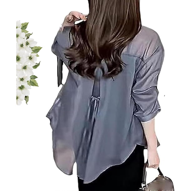 Visulong, Camisa Visulong, Camisa de gasa con protección solar de verano, Camisas de protección solar de manga larga, Protección solar de manga larga