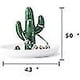 thumbnail image 2 of Porta anillos, porta anillos de cactus Plato para joyas, porta anillos de cerámica para suculentas, 2 of 3