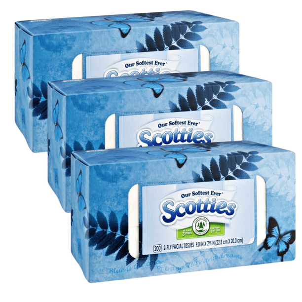 Scotties Facial Tissue Paper 200 Sheets Box Strong Soft & Absorbent 2