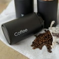 thumbnail image 3 of veasfak 3x Stylish Tea Sugar Coffee Storage Canisters with Lid Storage Containers Black, 3 of 9