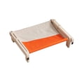 thumbnail image 1 of Estante para ventana de gato, cama para gato, silla colgante para gato desmontable estable, cama colgante, hamaca para ventana, alféizar, dormitorio, naranja gris Salvador Percha de ventana de gato, 1 of 10
