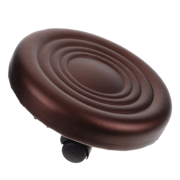 Hemoton Low Stool with Wheels Swivel Rolling Stool Small Stool for Housework Convenient Low Stool