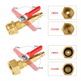 thumbnail image 2 of Dsseng RV Winterize Blowout Adapter Kit  Sprinkler Wintering Blowout Adapter for 1/4In Quick Connect Plug 3/4In GHT Garden Hose, 2 of 8