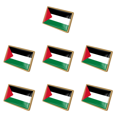 thumbnail image 2 of Insignias de la bandera nacional de Palestina, insignia esmaltada de cristal, traje de recuerdo (25x15mm), 2 of 2