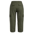 thumbnail image 6 of VBVC Women's Drawstring Cargo Capri Pants , Causal Summer Crop Trousers For Women , Ladies' Lightweight Y2K Pants with Pockets, Army Green , S-2XL, 6 of 7