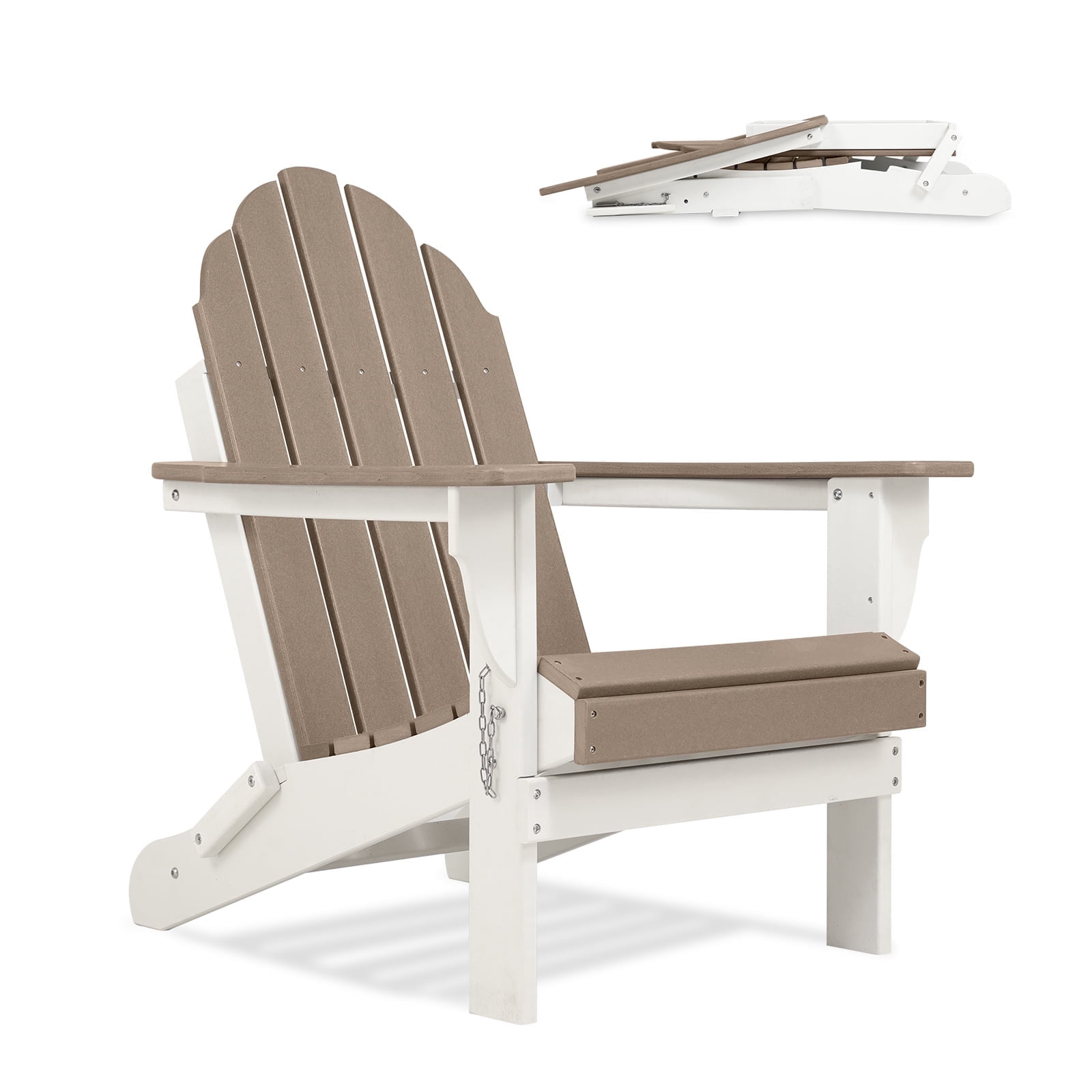 SUUNYN Adirondack Klappstuhl – Wetterfest, Mit Getränkehalter, Marineblau