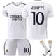 thumbnail image 3 of Xnb 2023 - 2024 camiseta local del Real Madrid ¿ 9 mbappé futbolista y pantalones cortos número 0 | M, 3 of 8