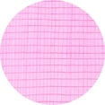 thumbnail image 1 of Ahgly Company Indoor Round Solid Pink Modern Area Rugs, 3' Round, 1 of 4