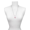thumbnail image 3 of Delight Jewelry Silvertone Hot Pink Ladybug Spinner Silvertone Dream Big Pendant Necklace, 25", 3 of 4
