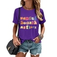 thumbnail image 2 of Ankishi Funny Tshirts for Women Mental Health Matters Loose Fit Casual T Shirts Summer Basic Tops Daily Wear, 2 of 8