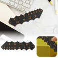 thumbnail image 2 of Precision Round Corner Measuring Ruler for Painting Drawing School Home Art Craft Angle Measurement Tool, 2 of 3