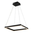 thumbnail image 4 of JONATHAN Y Nero 15.75" Square Contemporary Modern Metal Integrated LED Pendant Light, Black, 4 of 8