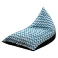 thumbnail image 1 of Bolsa de almacenamiento de juguetes de peluche para niños Fiudx bolsa suave silla de tela a rayas, 1 of 3