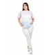 thumbnail image 4 of Playera tricolor Roman Fashion /Tallas Extras, 007 (Lila) lila 38, 4 of 5