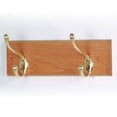 thumbnail image 2 of Wooden Mallet HCR-2BBK 2 Hook Coat Rack, Brass Hooks - Black, 2 of 7