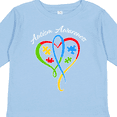 thumbnail image 4 of Inktastic Autism Awareness Heart Ribbon and Puzzle Pieces Boys or Girls Long Sleeve Toddler T-Shirt, 4 of 5
